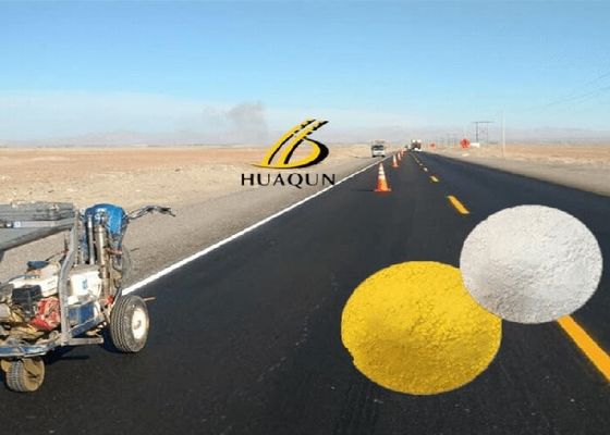 خرید رنگ نشان گذاری جاده ای ذوب گرم با بازتاب موثر با 10٪ دانه های شیشه ای از پیش مخلوط تولید آنلاین