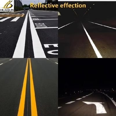 خرید رنگ منعکس کننده سفارشی رنگ جاده ای استاندارد 20٪ رنگ شیشه ای مخلوط رنگ ترموپلاستی تولید آنلاین