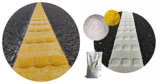 خشک شدن سریع مقاومت به فرسایش قوی چسبندگی قوی کیفیت بالا سفارشی سفید زرد منحنی ترموپلاستیک رنگ نشان دادن جاده تولید کننده