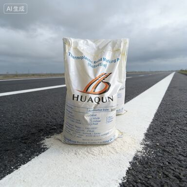 رنگ ترموپلاستیک سریع خشک شدن برای نشان دادن جاده با گلاس های شیشه ای با دید بالا برای پوشش ایمنی جاده ای پایدار