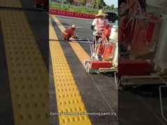 نوع منحنی رنگ ترموپلاستیک ذوب گرم روش علامت گذاری رنگ جاده علامت گذاری رنگ ترموپلاستیک