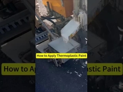 رنگ ترموپلاستیک بسیار قابل مشاهده برای نشانه های جاده ای فرآیند استفاده سریع و آسان